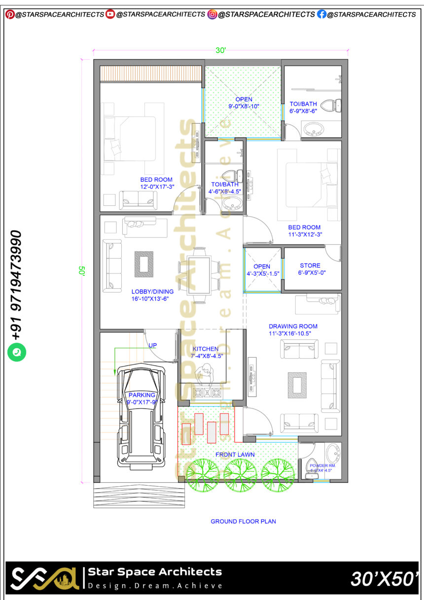 Designing Dreams: Architectural Marvel on a 30×50 Plot – Star Space ...